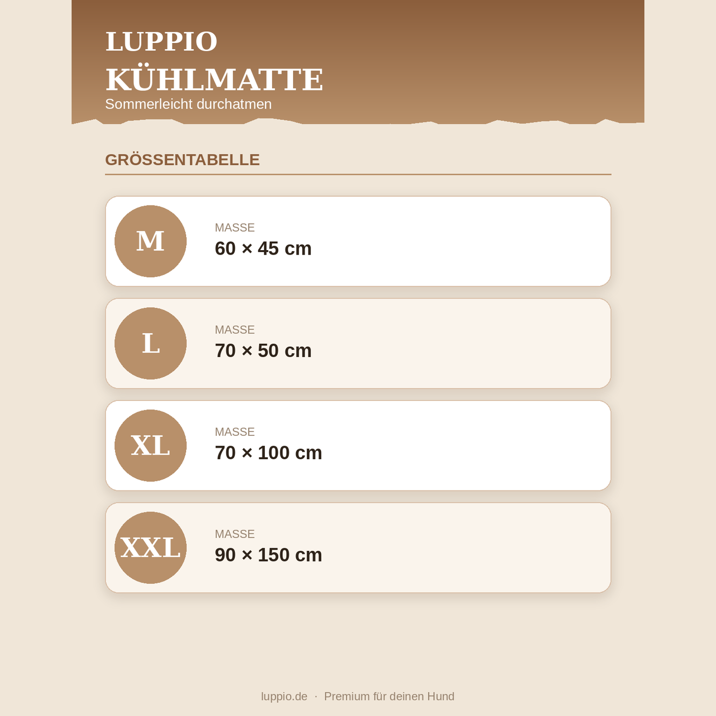 Luppio Kühlmatte - Sommerleicht durchatmen