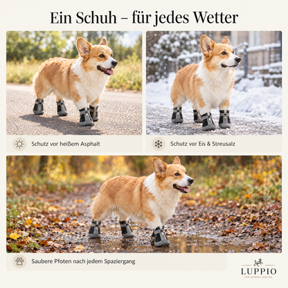 Outdoor Hundeschuhe - wasserdicht & rutschfest