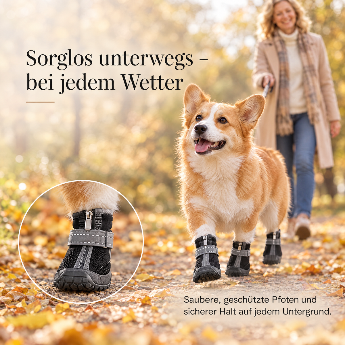 Outdoor Hundeschuhe - wasserdicht & rutschfest