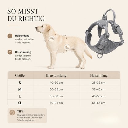 Brustgeschirr für Hunde "Das Geschirr das nicht zieht"