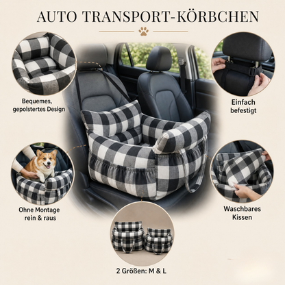 Luppio Hunde Auto Transport-Körbchen