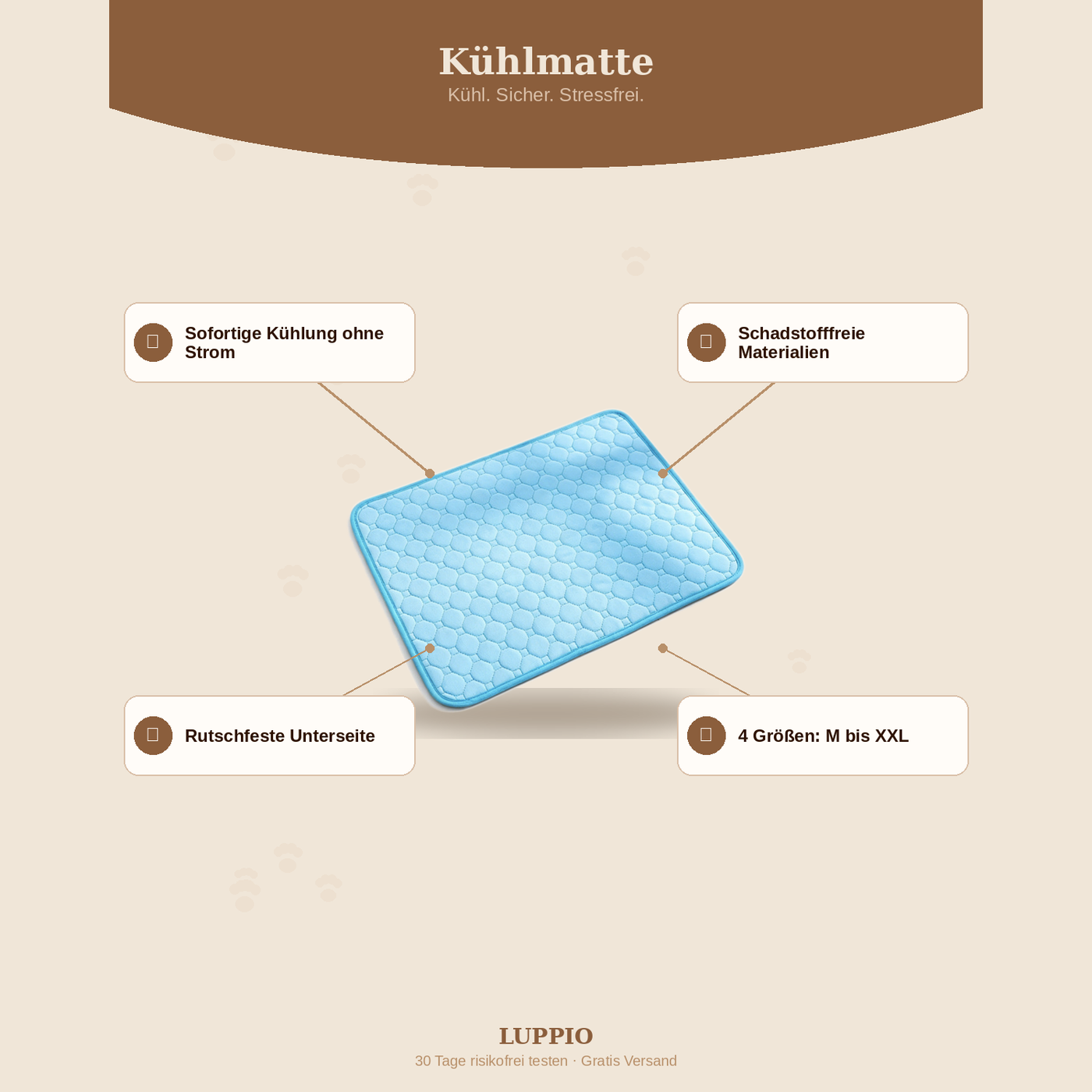 Luppio Kühlmatte - Sommerleicht durchatmen